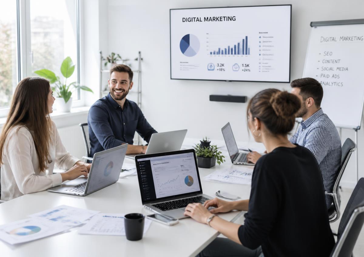 Digital Marketing futuristic visual